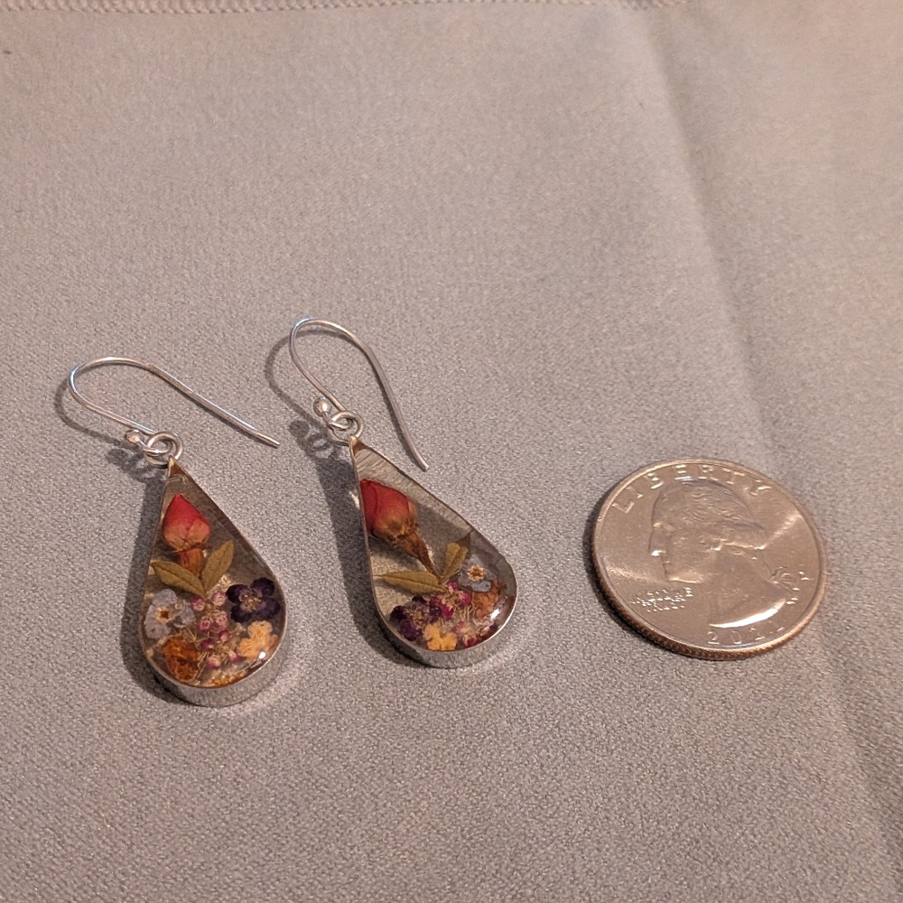 Floral Teardrop Earrings